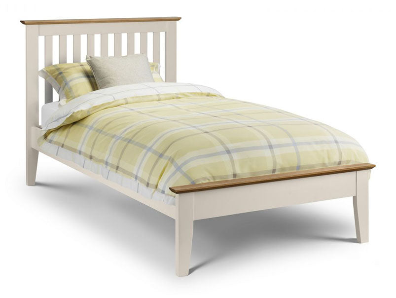 Saturn Shaker Two Tone (Ivory/Solid Oak) Bed