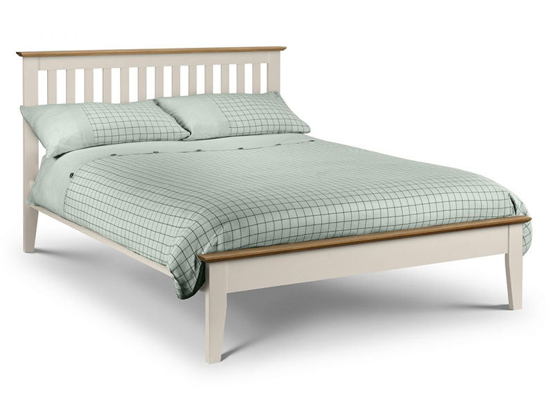 Saturn Shaker Two Tone (Ivory/Solid Oak) Bed