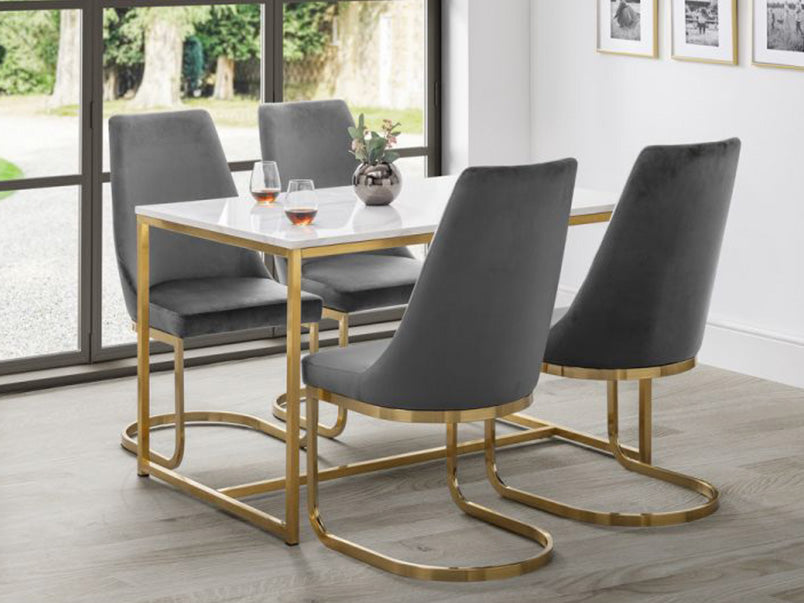 Scandi Gold Dining Table