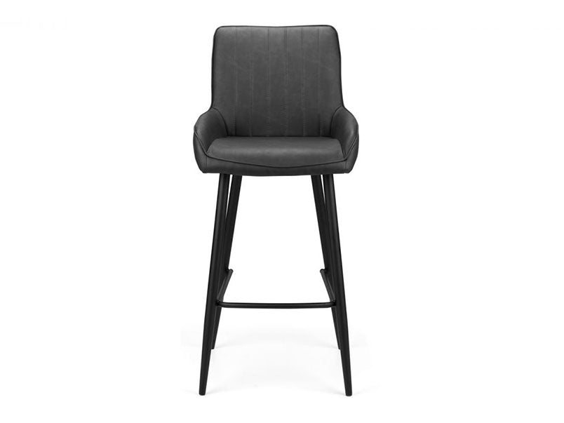 Soho Barstool Black Faux Leather