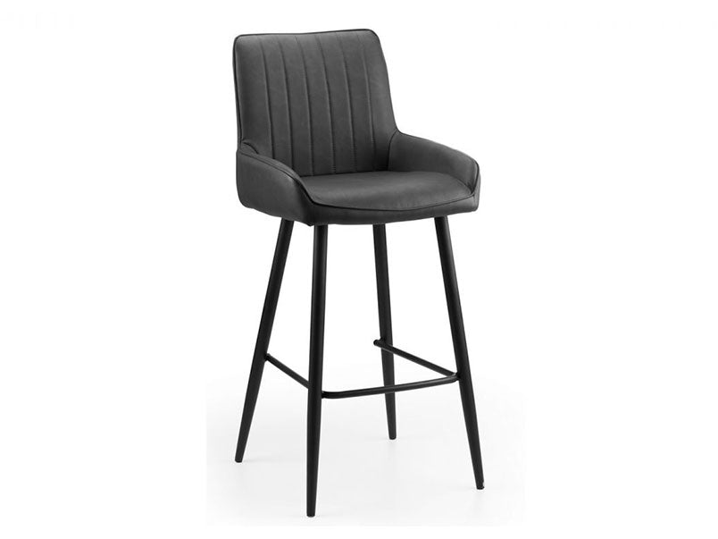 Soho Barstool Black Faux Leather