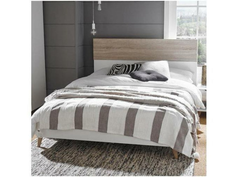 Stockholm 5.0 Kingsize Bed White-Oak