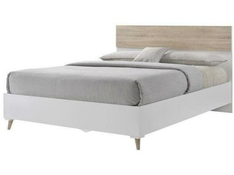 Stockholm 5.0 Kingsize Bed White-Oak