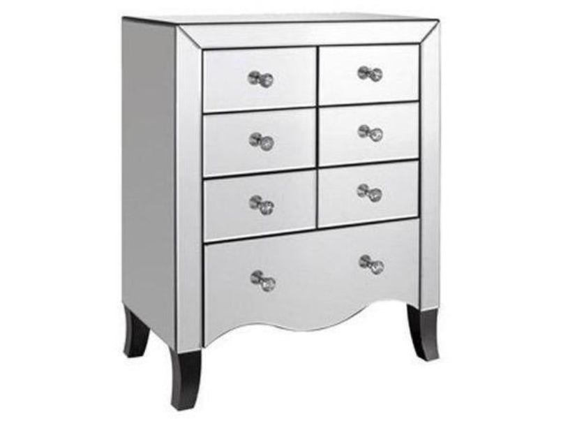 Valentina 7 Drawer Mirrored Chest