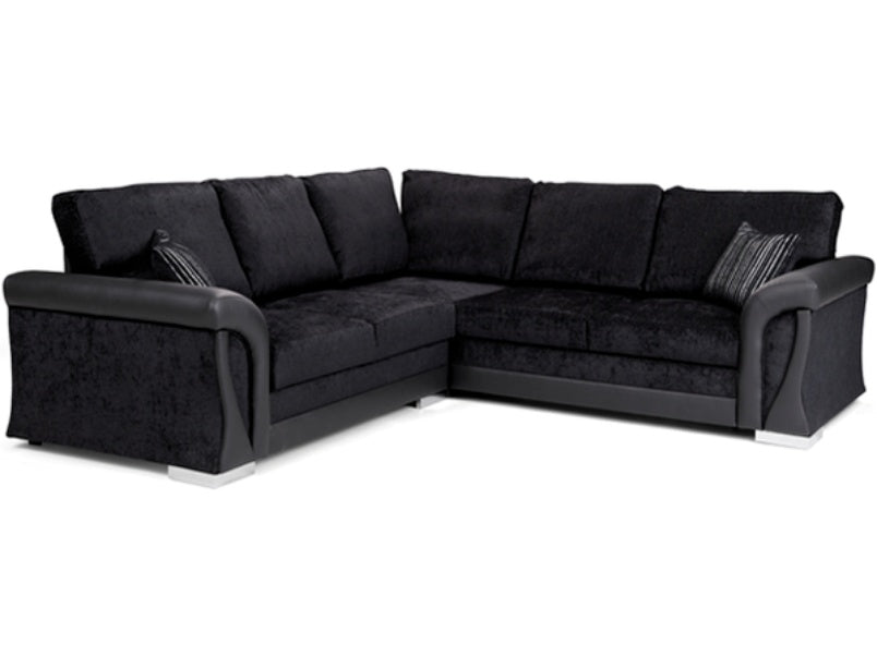 Hamburg Fabric Corner Sofa Bed with Storage