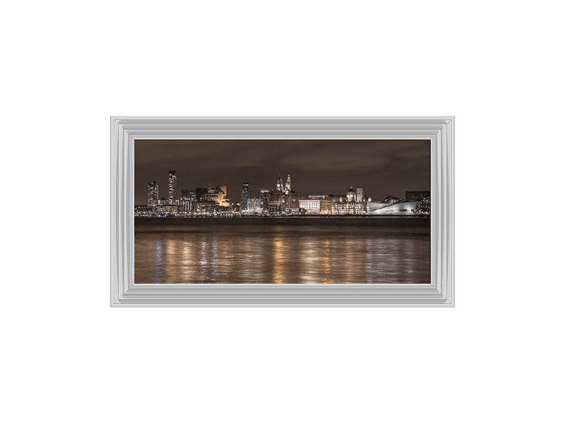 Liverpool city skyline across the River Mersey II